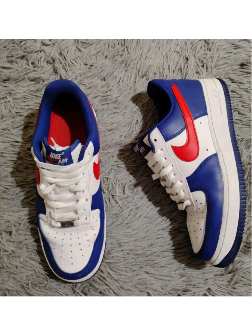 Nike Air Force 1 USA Blue White Varsity Red women size 7.5 Sneakers CZ9164-100